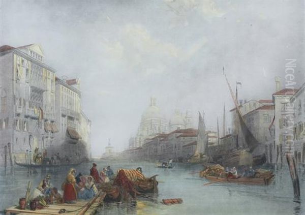 The Grand Canal, Venice Oil Painting by David Lucas