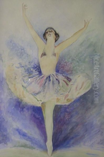 Balletdanseres Oil Painting by Edward George Handel Lucas