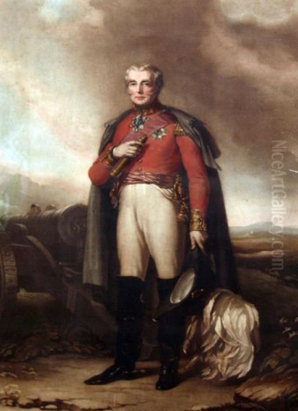 The Duke Of Wellington Oil Painting by John Lucas