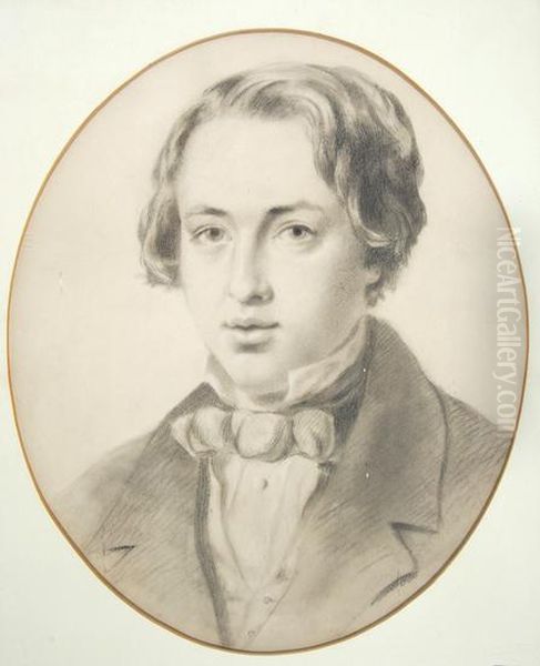 Alfred Harmsworth Senior, Aged About 18 Oil Painting by Marie Ellen Seymour Lucas