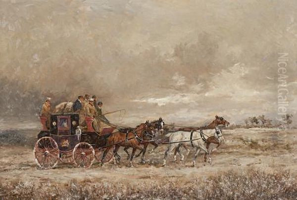 The Royal Mail Oil Painting by Henry Frederick Lucas-Lucas