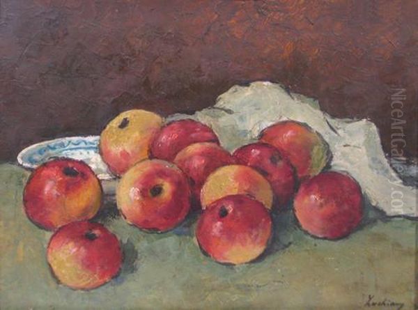 Apples Oil Painting by Stefan Luchian