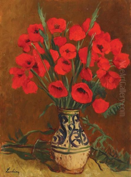 Poppys Oil Painting by Stefan Luchian