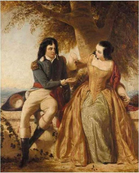 Count And Countess Rapp Oil Painting by Charles Lucy