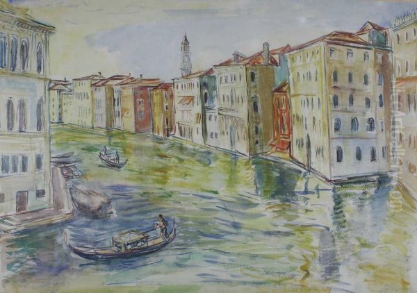 Venedig - Canale Grande Oil Painting by Jonas Ludwig