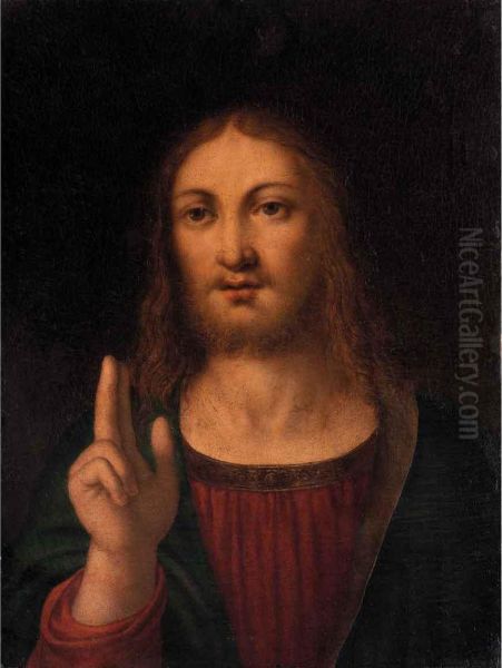 Cristo Benedicente Oil Painting by Bernardino Luini