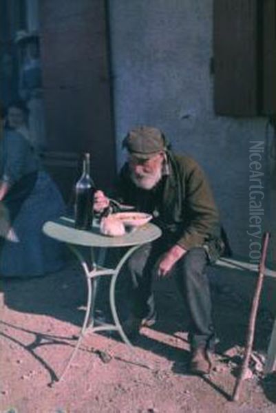 Le Repas Du Paysan Oil Painting by Louis Lumiere