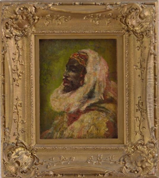 Blackamoor Oil Painting by Arthur Lumley