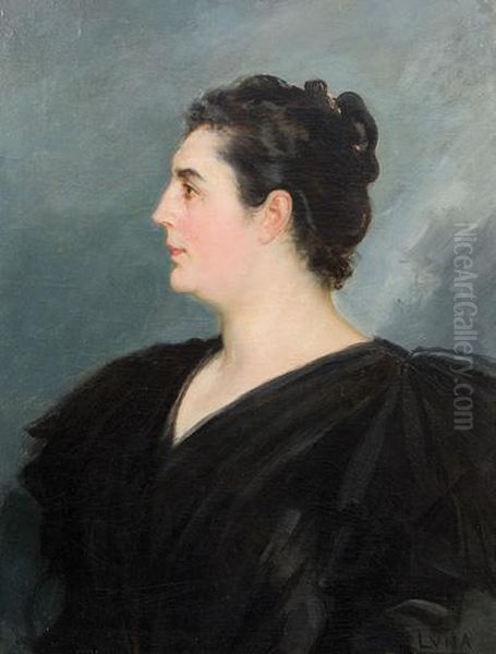 Retrato Dedama Oil Painting by Juan Luna y Novicio