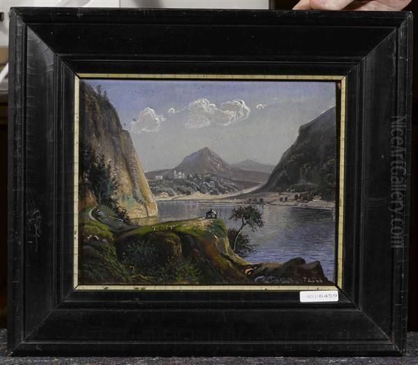 Lago Di Lugano. Oil Painting by Troels Lund