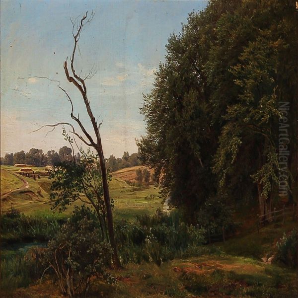 Summer Idyll In The Country Oil Painting by Anders Christian Lunde