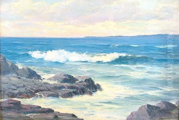 Clearing Sky, Lake Superior Oil Painting by Leon Lundmark