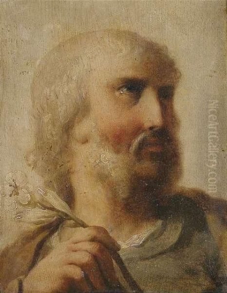 Saintjoseph. Oil Painting by Benedetto Luti