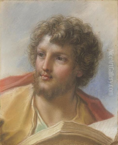 Head Of An Apostle Oil Painting by Benedetto Luti