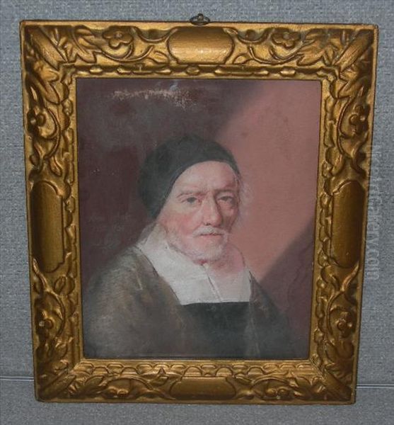 Portrait Of A Clergyman Oil Painting by Edward Lutterell