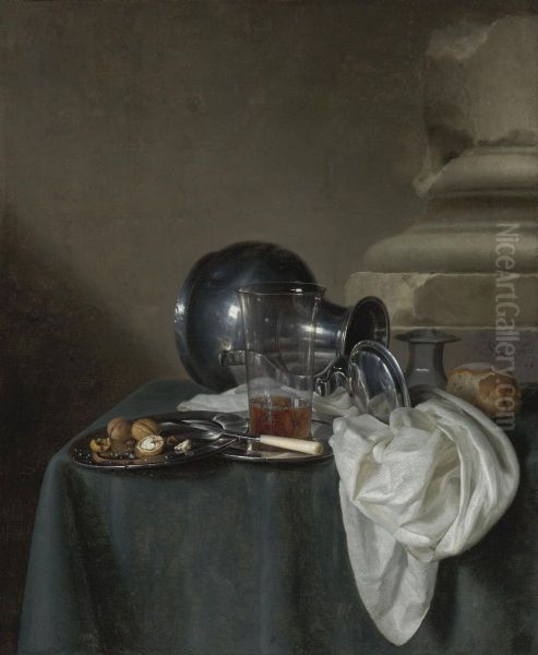 A Still Life Oil Painting by Simon Luttichuys