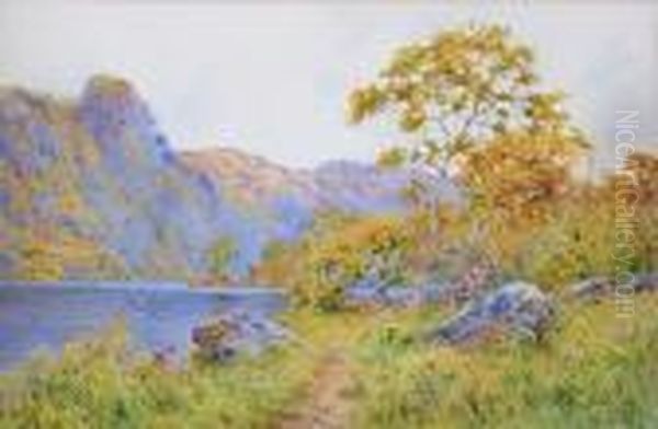 Thirlmere Oil Painting by J.A. Lynas Gray