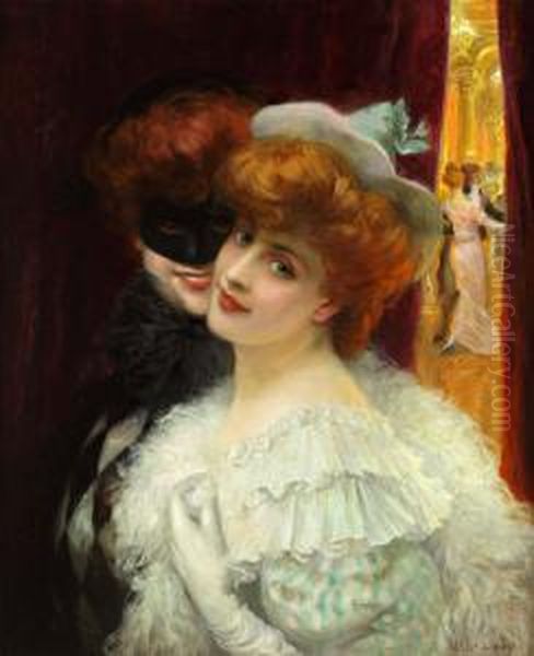 Le Bal Masque Oil Painting by Albert Lynch