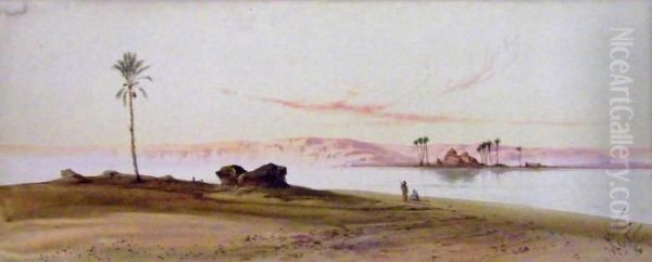 'tassuan' And 'egypt' Oil Painting by Henry Stanton Lynton