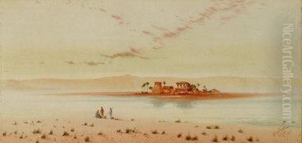 Cairo Ruins Oil Painting by Henry Stanton Lynton