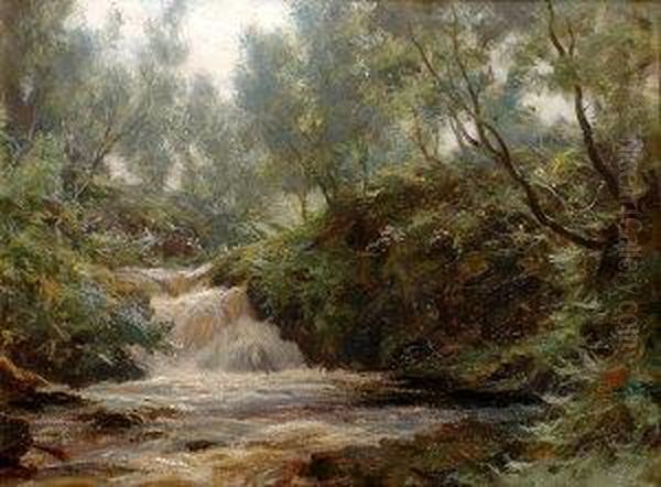 River Landscape Oil Painting by John Howard Lyon