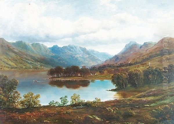 Loch Scene Oil Painting by John Howard Lyon