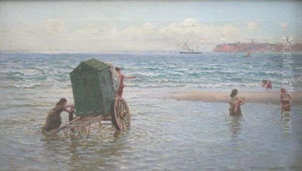 The Nursery Bathers Oil Painting by Hamilton Macallum