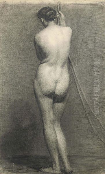 Standing Female Nude Oil Painting by Robert Walker Macbeth