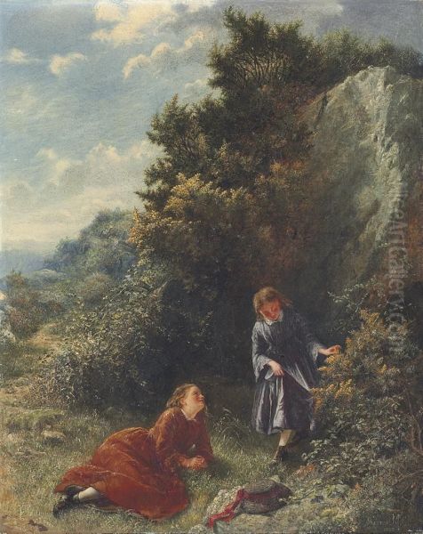 Among The Brambles Oil Painting by Samuel McCloy