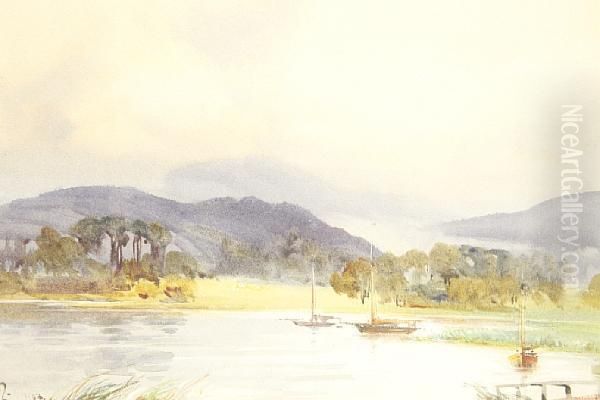 Over Lake Windermere Oil Painting by Alister G. Macdonald