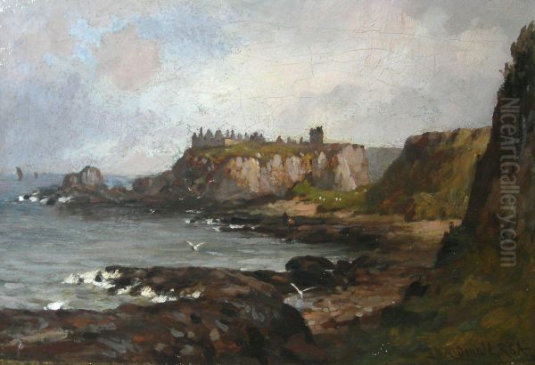 Dunottar Castle, Kincardineshire Oil Painting by John Blake Macdonald