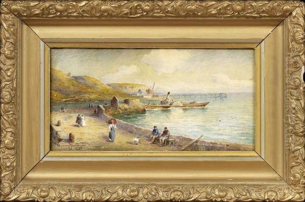 The Pier And Breakwater, 
Aberdow Oil Painting by Murray Macdonald