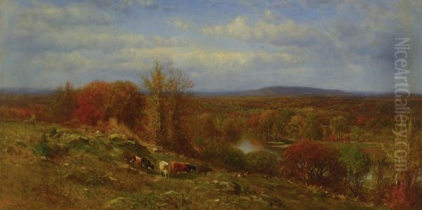 Autumn Landscape Oil Painting by James McDougal Hart