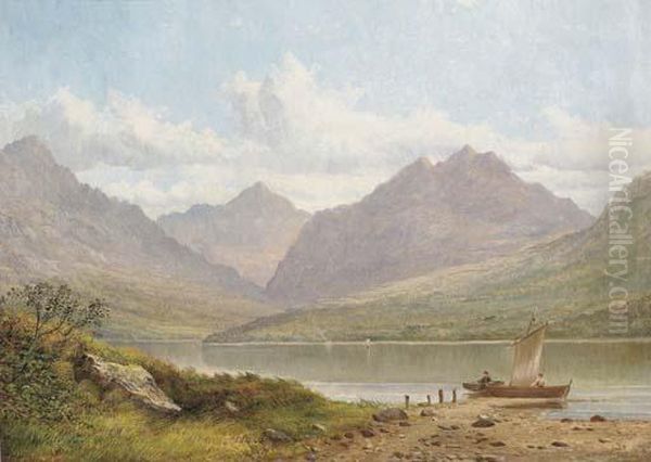 Across The Loch Oil Painting by Allan Macdougall