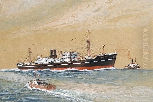 The Mv Soudan Oil Painting by William Macdowell