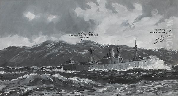 Rounding The Horn Oil Painting by William Macdowell