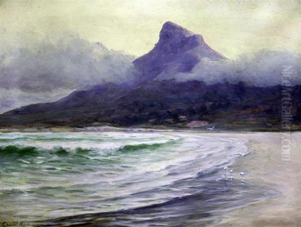 Lions Head, Sea Point Oil Painting by Edward C. Churchill Mace