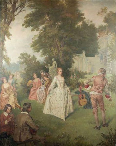 Fete Galante Oil Painting by Walter MacEwen