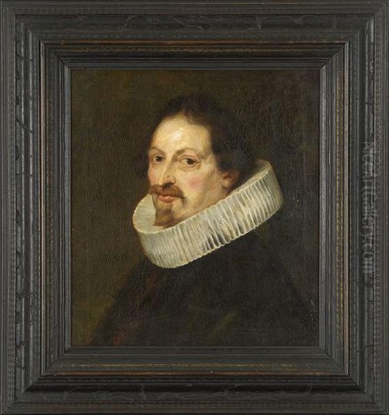 Copy Of A Portrait By Peter Paul Rubens Oil Painting by William Stewart MacGeorge