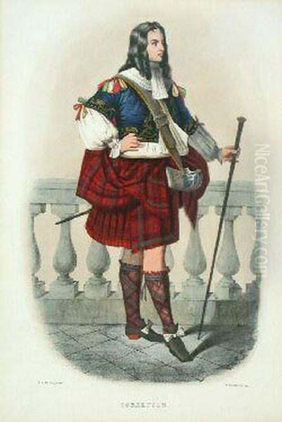 The Clans Of The Scottish Highlands: Cameron Oil Painting by Robert Roland McIan