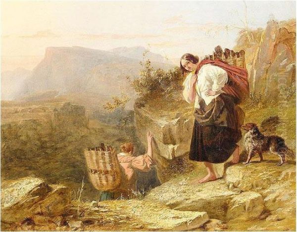 The Peat Gatherers Oil Painting by Robert Roland McIan