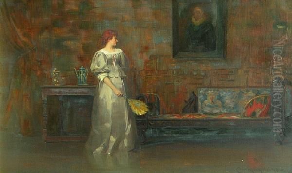 Her Ancestor Oil Painting by Duncan Mackellar