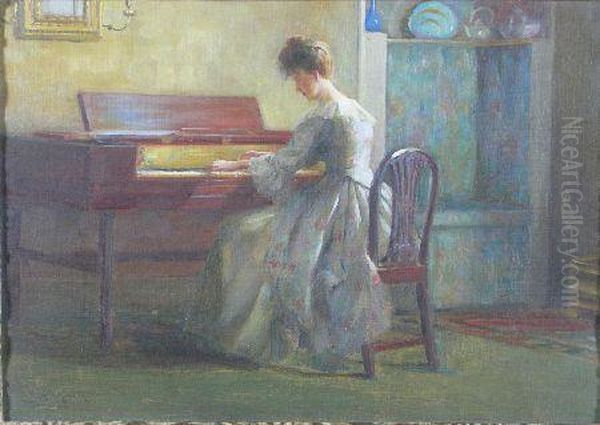 The Piano Player Oil Painting by Duncan Mackellar