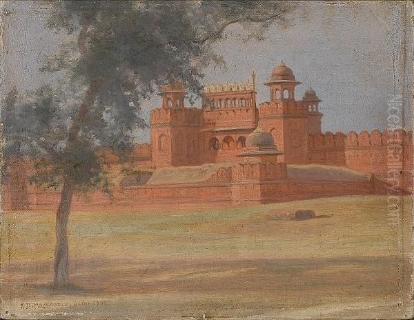 Mughal Architecture, Delhi Oil Painting by Roderick D. Mackenzie