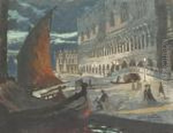 The Ducal Palace Oil Painting by Charles Hodge Mackie