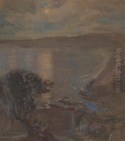 Evening On The Bay Oil Painting by Charles Hodge Mackie