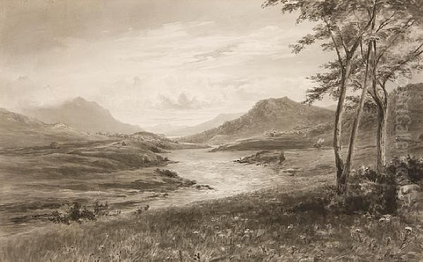 Squr Nan Gillean From Sligachen, Skye Oil Painting by Finlay Mackinnon