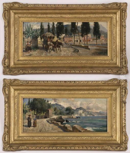 Depicting Mediterranean Scenes Oil Painting by Thomas Eyre Macklin