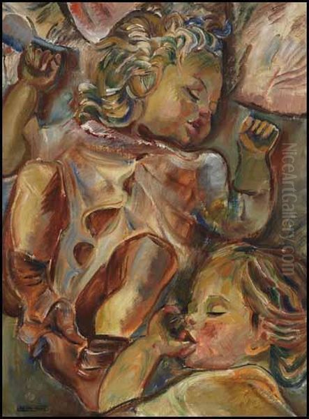 Children Sleeping Oil Painting by Pegi Nicol Macleod