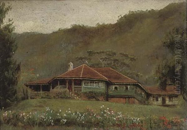 A Collection Of Hill Station Views, Believed To Be Ceylon Oil Painting by Margaret Maclure